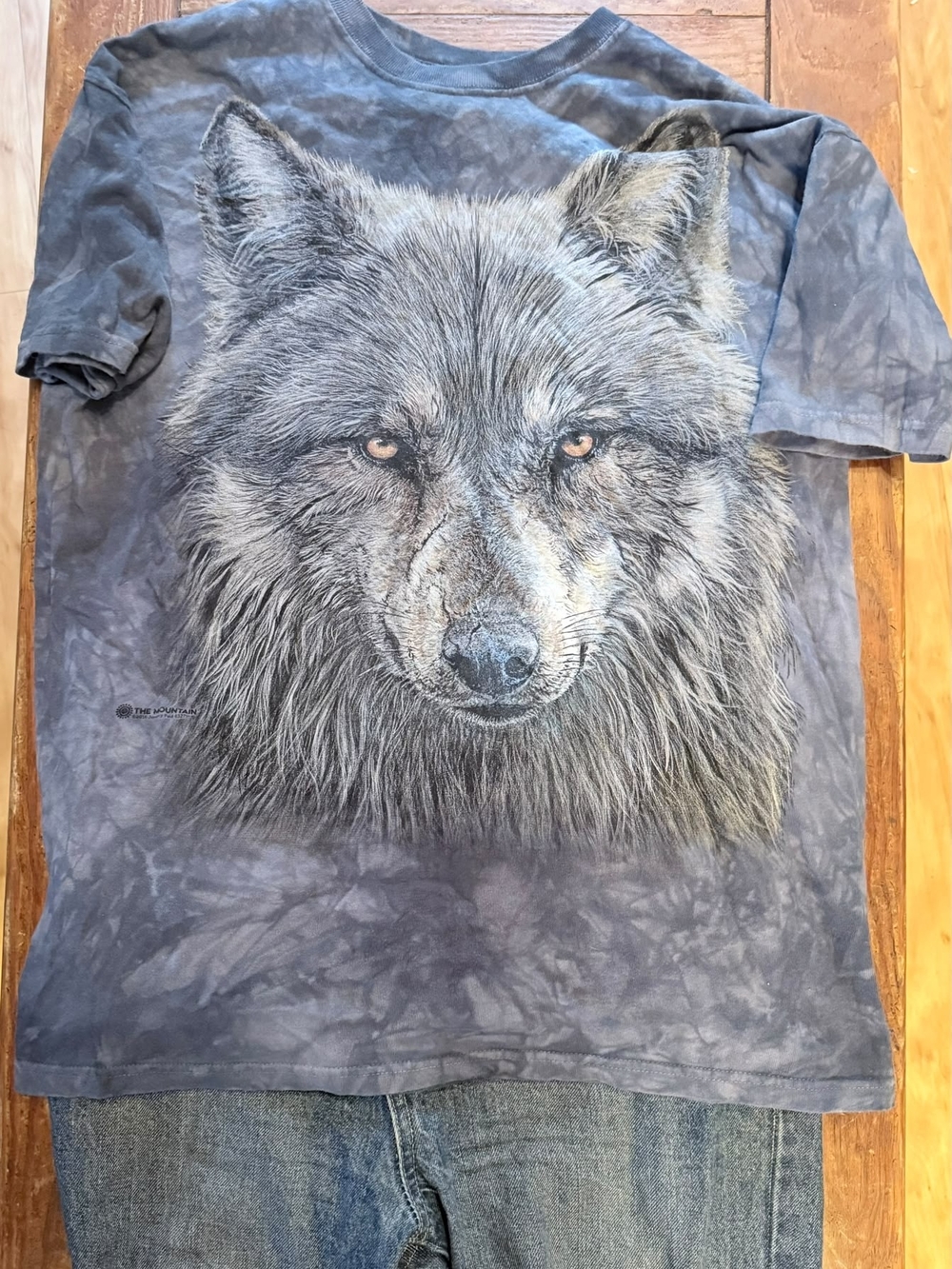The Mountain Men's Wolf Graphic Tee - Gray, Black